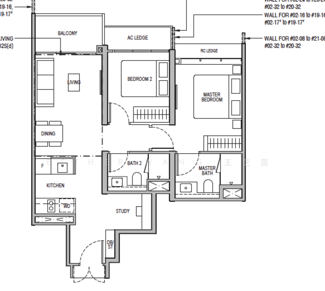Tembusu Grand, 96 Jalan Tembusu, 2 Bedrooms, 743 sqft, Condominium For Rent, by Esther Wang 王芝茵, 500188902 - PropertyGuru.com.sg