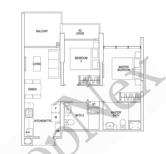 Parc Riviera, 101 West Coast Vale, 2 Bedrooms, 646 sqft, Condominium For Sale, by Joy Toh, 500188920 - PropertyGuru.com.sg