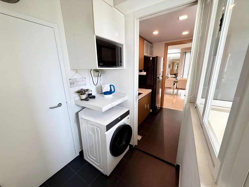 Savannah Condopark, 65 Simei Rise, 3 Bedrooms, 1,227 sqft, Condominium For Sale, by Kevin Chew, 500189034 - Yard and Laundry Area - PropertyGuru.com.sg