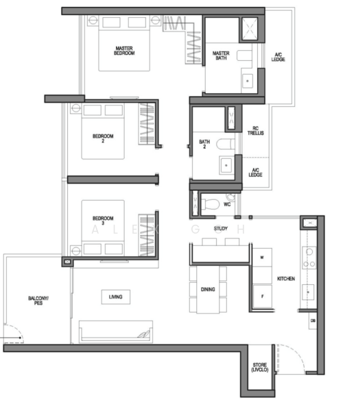 Seaside Residences, 18 Siglap Link, 3 Bedrooms, 1,087 sqft, Apartment For Sale, by Alex Goh, 500189135 - PropertyGuru.com.sg