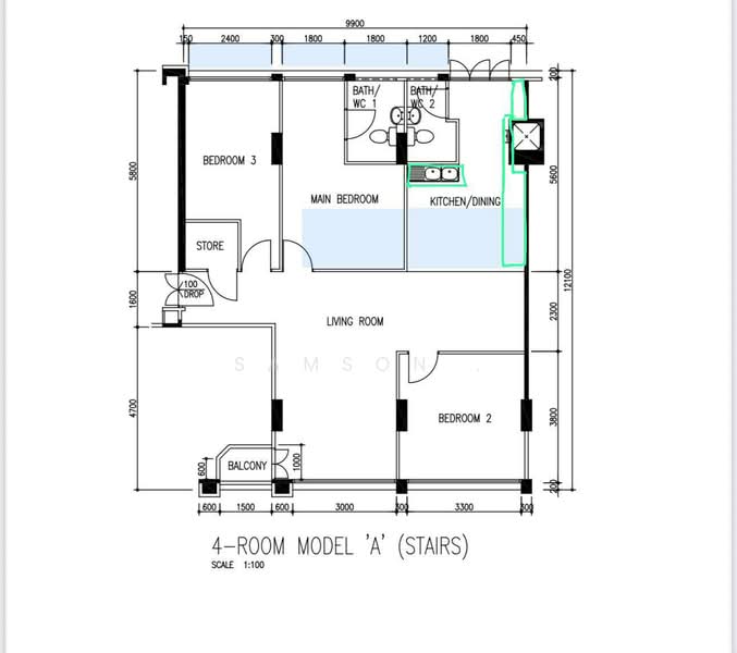 435 Hougang Avenue 8, 435 Hougang Avenue 8, 3 Bedrooms, 1,130 sqft, HDB Flat For Rent, by Samson ., 500189229 - PropertyGuru.com.sg