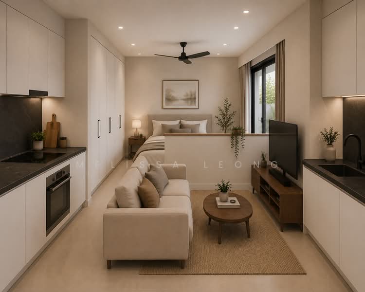 Regent Heights, 50 Bukit Batok East Avenue 5, 1 Bedroom, 560 sqft, Condominium For Rent, by Melissa Leong, 500189247 - Open Kitchen Concept - PropertyGuru.com.sg