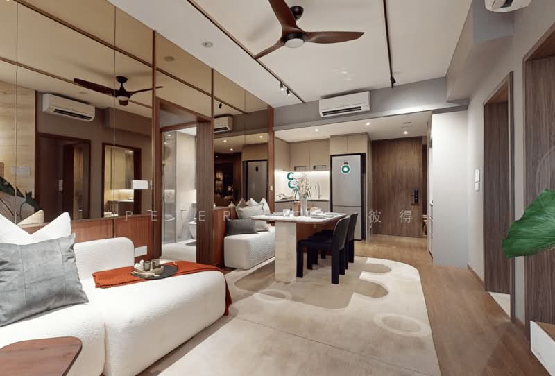 Lentor Mansion, 52 Lentor Gardens, 2 Bedrooms, 527 sqft, Condominium For Sale, by Peter Loh 彼得, 500189366 - Living Room - PropertyGuru.com.sg
