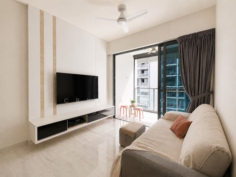 The Alps Residences, Tampines Avenue 10, 2 Bedrooms, 689 sqft, Condominium For Rent, by Crystal Ho, 500189453 - Living Room - PropertyGuru.com.sg