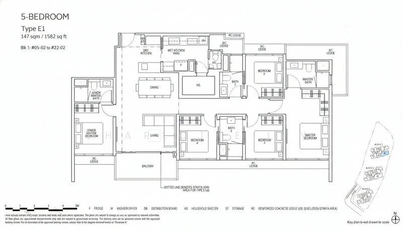 Piccadilly Grand, 1 Northumberland Road, 5 Bedrooms, 1,582 sqft, Condominium For Rent, by Charlotte Lin, 500189494 - PropertyGuru.com.sg