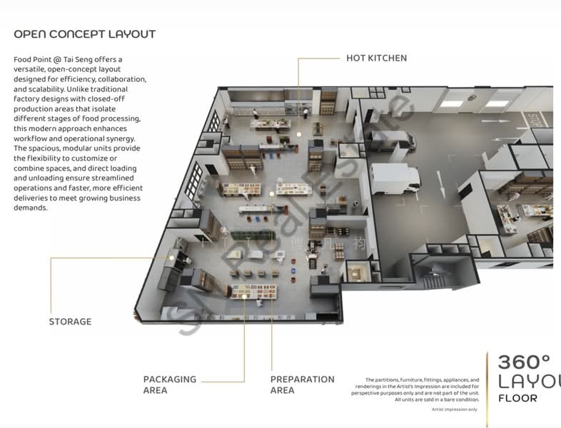 Food Point @ Tai Seng, 50 Playfair Road, 1,700 sqft, Light Industrial (B1) For Sale, by Kitt 傅凡袀, 500189497 - Interior - CommercialGuru.com.sg