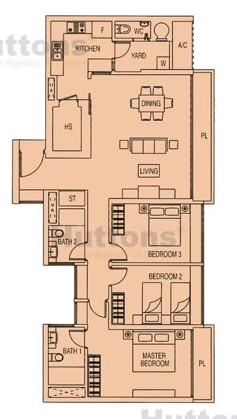 Citylights, 80 Jellicoe Road, 3 Bedrooms, 1,442 sqft, Condominium For Sale, by Nigel Neo, 500189511 - PropertyGuru.com.sg