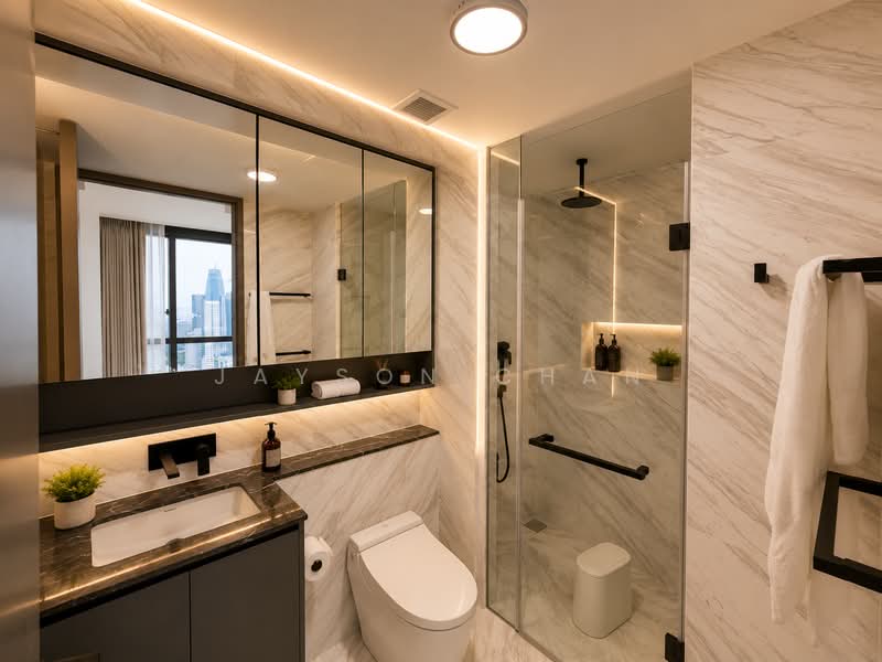 The Landmark, 173 Chin Swee Road, 2 Bedrooms, 678 sqft, Condominium For Rent, by Jayson Chan, 500189540 - Bathroom - PropertyGuru.com.sg