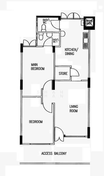 201 Serangoon Central, 201 Serangoon Central, 2 Bedrooms, 721 sqft, HDB Flat For Sale, by Shah Khan, 500189546 - PropertyGuru.com.sg