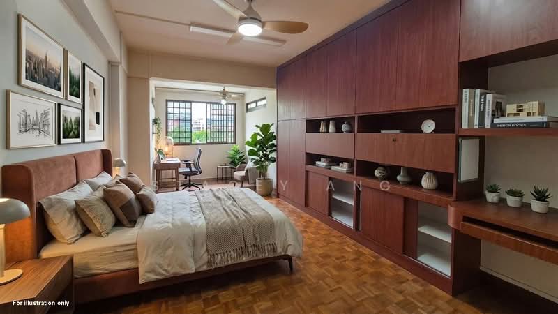 6 Lorong Lew Lian, 6 Lorong Lew Lian, 3 Bedrooms, 990 sqft, HDB Flat For Sale, by Stacey Ang, 500189576 - Bedroom 1 Fit-out idea - PropertyGuru.com.sg