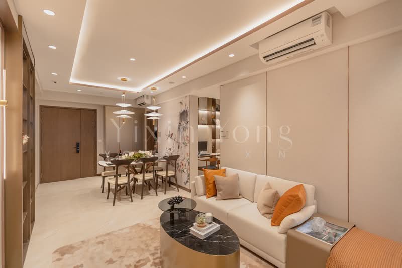 Hudson Place Residences, Buona Vista / West Coast / Clementi New Town, 4 Bedrooms, 1,055 sqft, Condominium For Sale, by Yong Yi Xin, 500189583 - Living Room - PropertyGuru.com.sg