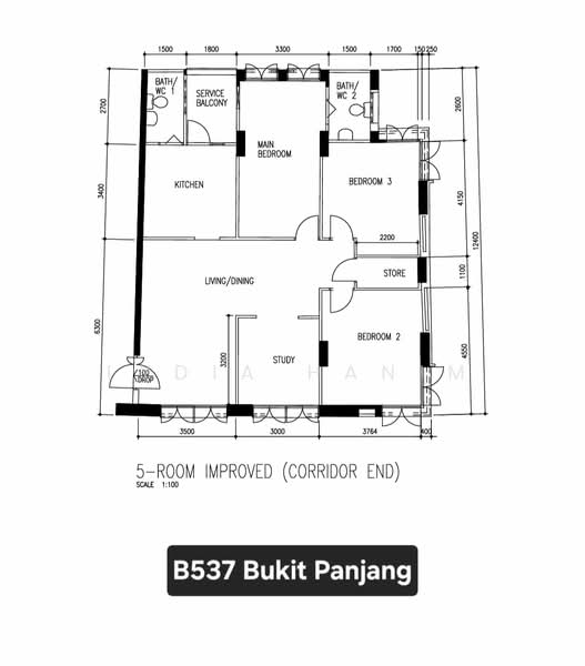 537 Bukit Panjang Ring Road, 537 Bukit Panjang Ring Road, 3 Bedrooms, 1,313 sqft, HDB Flat For Sale, by Lydia Hanim, 500189607 - PropertyGuru.com.sg
