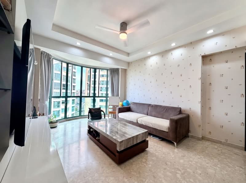 Yew Mei Green, 52 Choa Chu Kang North 6, 3 Bedrooms, 1,410 sqft, Condominium For Sale, by Terence Xie, 500189627 - Living Room - PropertyGuru.com.sg