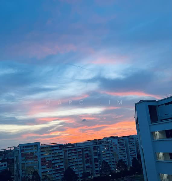 796 Yishun Ring Road, 796 Yishun Ring Road, 3 Bedrooms, 1,302 sqft, HDB Flat For Sale, by Marc Lim, 500189659 - Sunset Unblocked Views - Golden Hour - PropertyGuru.com.sg
