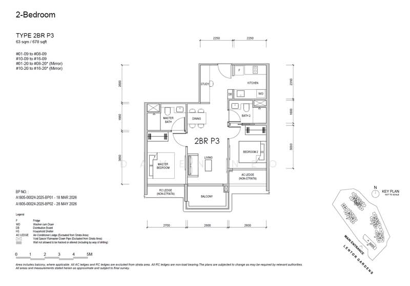 Lentor Gardens Residences, 68 Lentor Gardens, 2 Bedrooms, 678 sqft, Apartment For Sale, by Daven Neo, 500189844 - 2BR P3 - PropertyGuru.com.sg