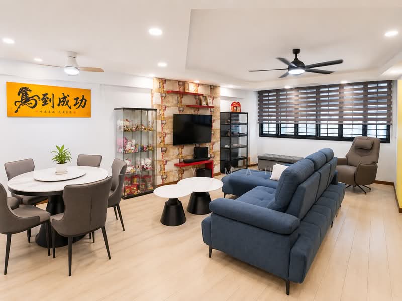 576 Woodlands Glen, Woodlands Drive 16, 3 Bedrooms, 1,184 sqft, HDB Flat For Sale, by Larry Mah, 500189863 - Living Room - PropertyGuru.com.sg
