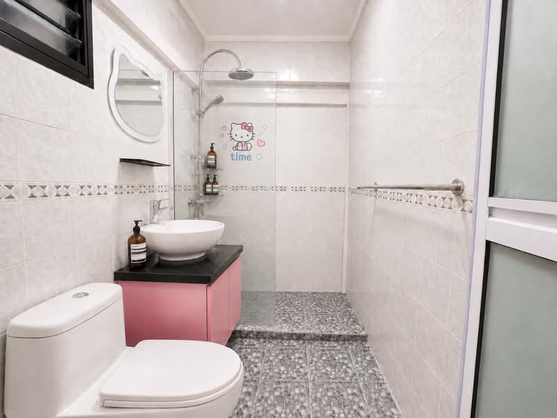 576 Woodlands Glen, Woodlands Drive 16, 3 Bedrooms, 1,184 sqft, HDB Flat For Sale, by Larry Mah, 500189863 - Bathroom - PropertyGuru.com.sg