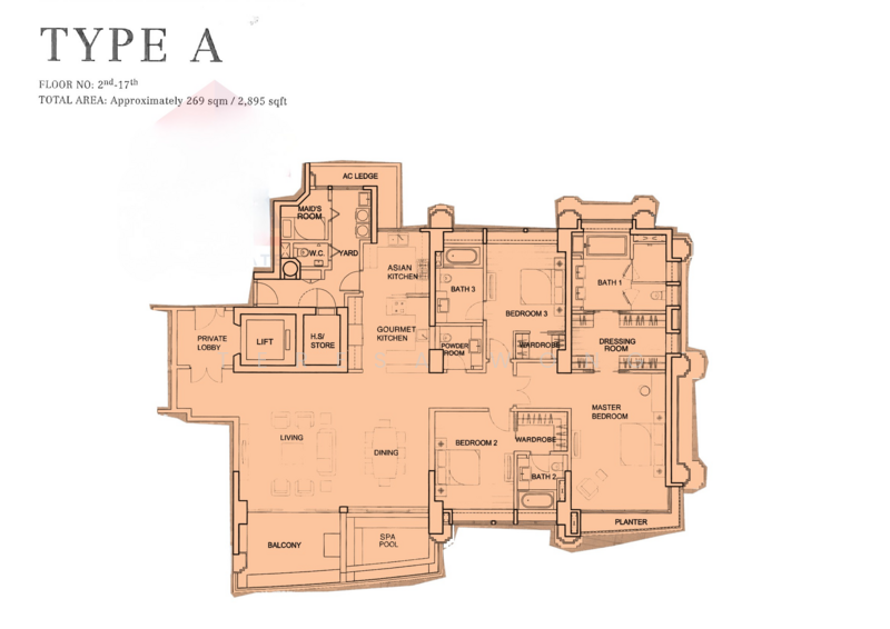 Parkview Eclat, 138 Grange Road, 3 Bedrooms, 2,895 sqft, Condominium For Sale, by Teresa Wong, 500189904 - PropertyGuru.com.sg
