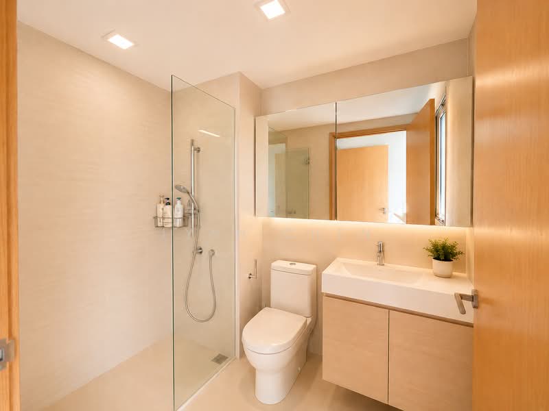 The Tampines Trilliant, 13 Tampines Central 7, 3 Bedrooms, 872 sqft, Executive Condominium For Rent, by Lynn Chen, 500189915 - Master Bathroom - PropertyGuru.com.sg