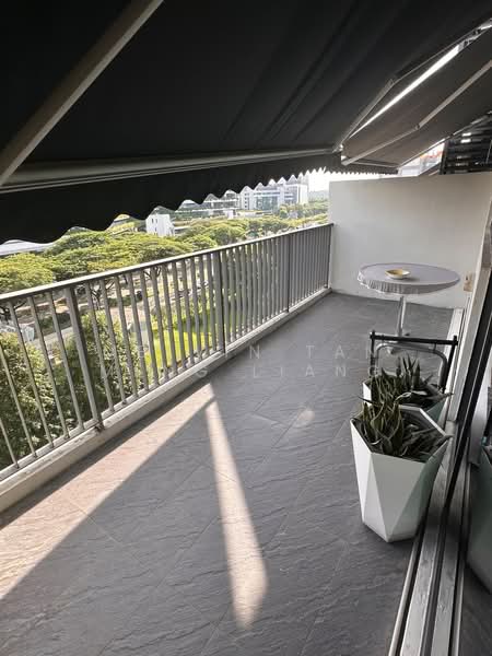 UB. One, 81 Ubi Avenue 4, 1,044 sqft, Light Industrial (B1) For Rent, by Melvin Tan Meng Liang, 500189947 - Balcony - CommercialGuru.com.sg