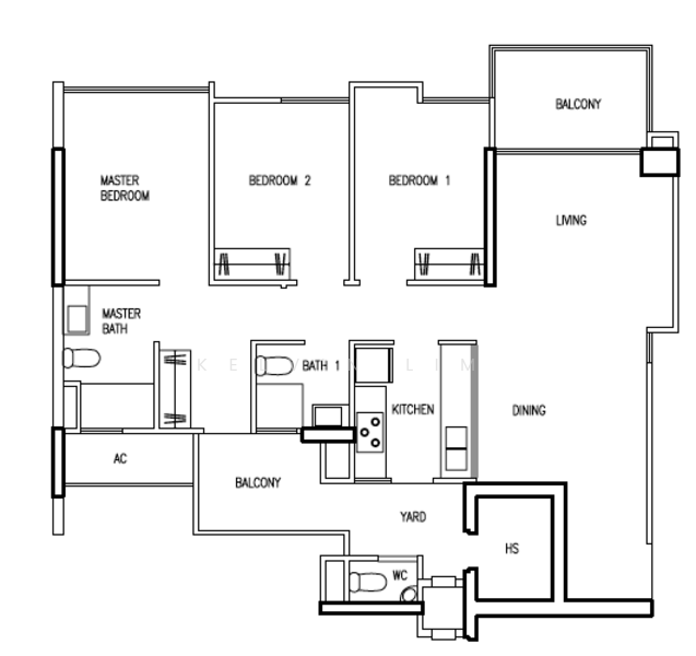 Parc Vera, 2 Hougang Street 32, 3 Bedrooms, 1,302 sqft, Condominium For Rent, by Kelvin Lim, 500190007 - PropertyGuru.com.sg