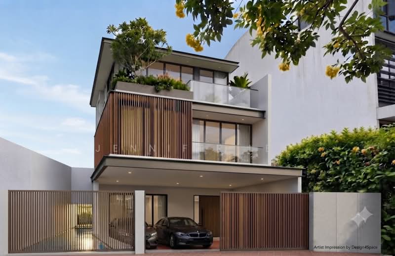 Serangoon Gardens Estate, , 3 Bedrooms, 1,200 sqft, Semi-Detached House For Sale, by Jennifer Lee, 500190150 - Artist Impression of a 2+Attic SD - PropertyGuru.com.sg