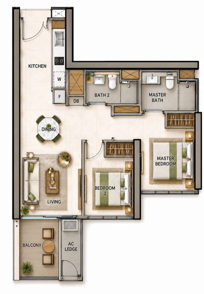 Gem Residences, , 2 Bedrooms, 678 sqft, Condominium For Sale, by Pius Yap Chih Hong 叶智弘, 500190232 - PropertyGuru.com.sg