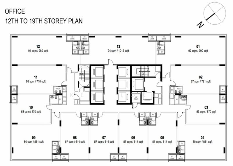 Woods Square, 8 Woodlands Square, 80 sqft, Office For Rent, by Kent Loke, 500190256 - CommercialGuru.com.sg