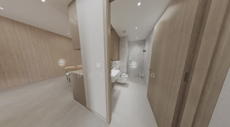 Last unit of 4 plus study, directly beside M.R.T!, , 5 Bedrooms, 1,249 sqft, Condominium For Sale, by Eugene Ng, 500190308 - Dining Room - PropertyGuru.com.sg