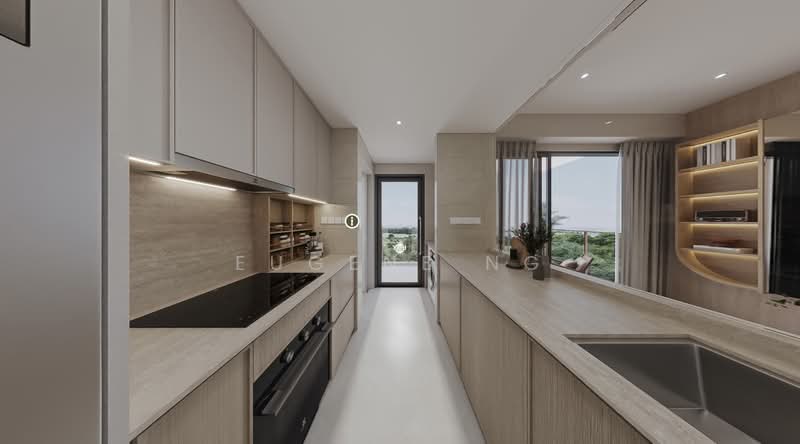 Last unit of 4 plus study, directly beside M.R.T!, , 5 Bedrooms, 1,249 sqft, Condominium For Sale, by Eugene Ng, 500190308 - Kitchen - PropertyGuru.com.sg