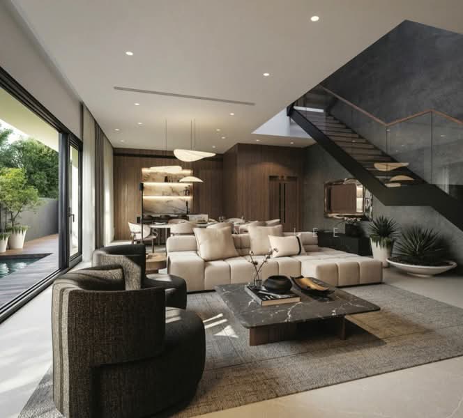 ⭐⭐LANDED7772@ Brand New 3 Storey Semi-D + Attic At District 15, , 5 Bedrooms, 6,159 sqft, Semi-Detached House For Sale, by Jasarine Lee, 500190340 - Living Room - PropertyGuru.com.sg