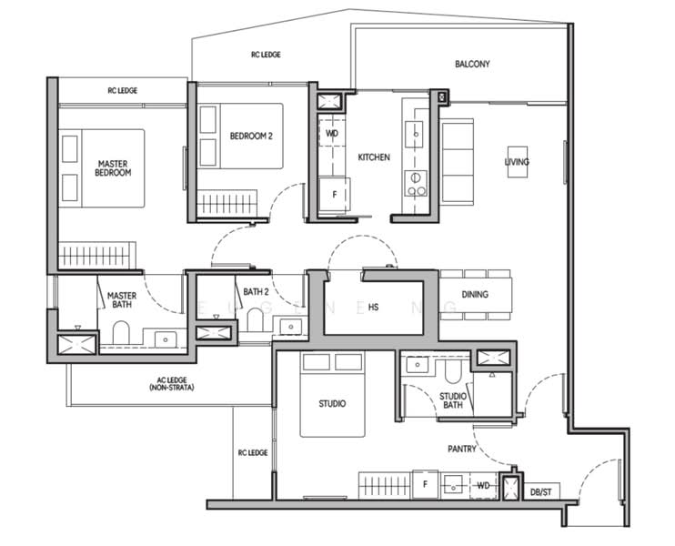 Rare 3 bed dual key! Superb location and rental!, , 3 Bedrooms, 1,130 sqft, Condominium For Sale, by Eugene Ng, 500190480 - PropertyGuru.com.sg