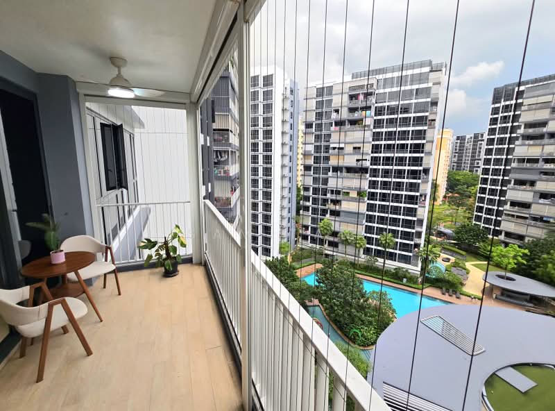 Parc Centros, 84 Punggol Central, 3 Bedrooms, 1,141 sqft, Condominium For Sale, by Sam Tan, 500190625 - Balcony - PropertyGuru.com.sg