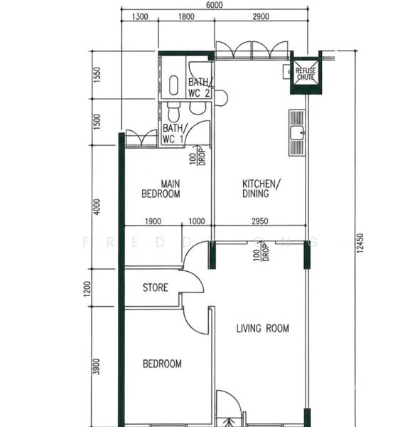 121 Ang Mo Kio Avenue 3, 121 Ang Mo Kio Avenue 3, 2 Bedrooms, 721 sqft, HDB Flat For Sale, by Freddy Ong, 500190673 - PropertyGuru.com.sg