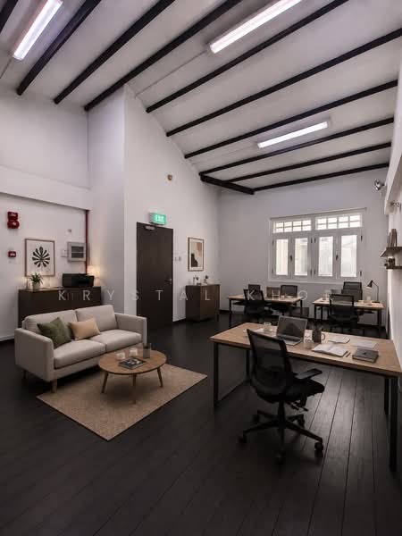No GST | Petite All-White Shophouse with High Pitched Ceiling, Tras Street Tanjong Pagar Road Amoy Street, 723 sqft, Office For Rent, by Krystal Khor, 500190692 - Interior - CommercialGuru.com.sg