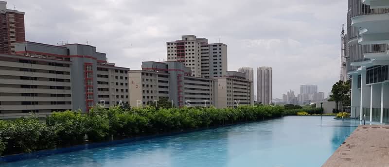 Queens Peak, 1 Dundee Road, 1 Bedroom, 441 sqft, Condominium For Rent, by Baptist Yeo, 500190752 - Pool - PropertyGuru.com.sg
