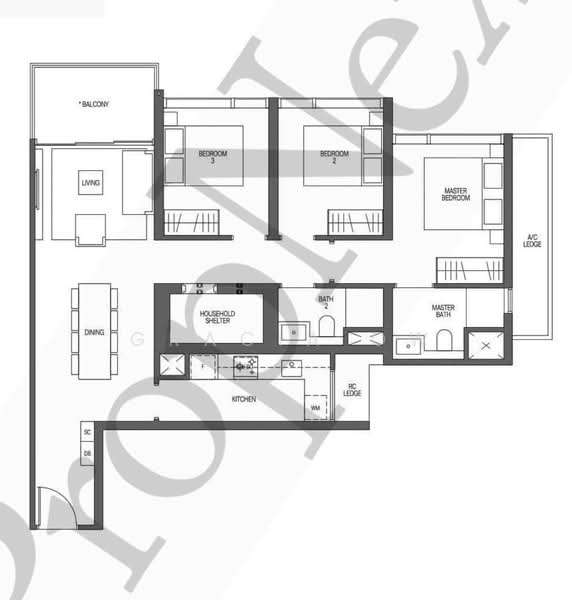 Midtown Modern, 18 Tan Quee Lan Street, 3 Bedrooms, 1,066 sqft, Condominium For Sale, by Gracia Ow, 500190754 - PropertyGuru.com.sg