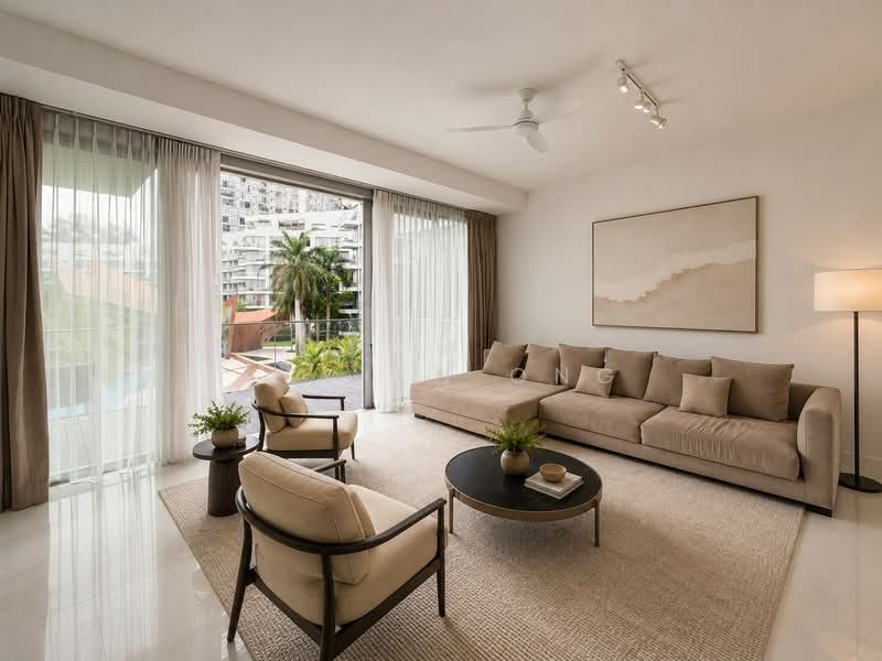 Reflections at Keppel Bay, 9 Keppel Bay View, 4 Bedrooms, 2,928 sqft, Condominium For Sale, by Vevien Ong, 500190778 - Living Room - PropertyGuru.com.sg