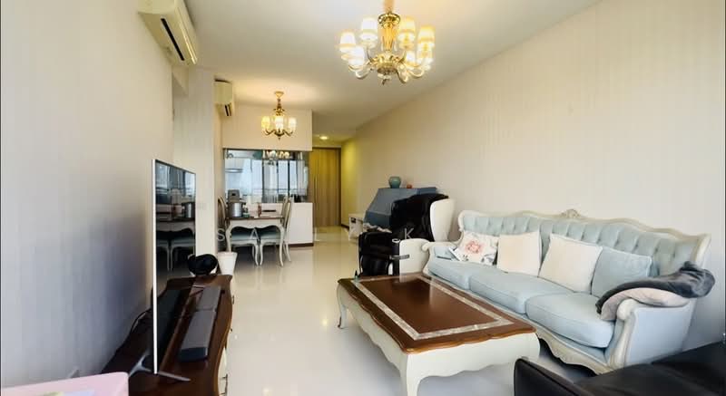 Waterfront Gold, 750 Bedok Reservoir Road, 3 Bedrooms, 1,055 sqft, Condominium For Rent, by Sally Kam, 500190839 - Living Room - PropertyGuru.com.sg
