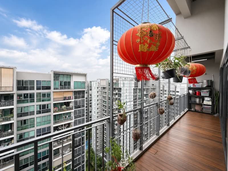 Esparina Residences, 115 Compassvale Bow, 3 Bedrooms, 1,776 sqft, Executive Condominium For Sale, by Shawa G B, 500190847 - Balcony - PropertyGuru.com.sg