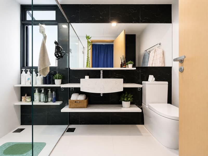 Esparina Residences, 115 Compassvale Bow, 3 Bedrooms, 1,776 sqft, Executive Condominium For Sale, by Shawa G B, 500190847 - Master bathroom - PropertyGuru.com.sg