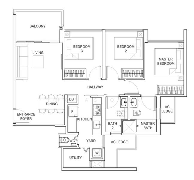 Rivercove Residences EC, 38 Anchorvale Ln, 3 Bedrooms, 958 sqft, Condominium For Sale, by Thomas Quek, 500190863 - PropertyGuru.com.sg