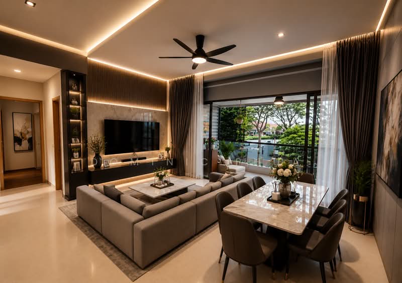 Evania, 391 Upper Paya Lebar Road, 3 Bedrooms, 1,227 sqft, Apartment For Sale, by Dominic Phua, 500191018 - Living Room - PropertyGuru.com.sg