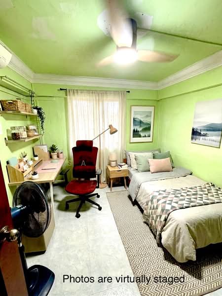 12 Marsiling Lane, 12 Marsiling Lane, 2 Bedrooms, 62 sqft, HDB Flat For Sale, by Nisa Ismail, 500191271 - Bedroom - Virtually Staged - PropertyGuru.com.sg