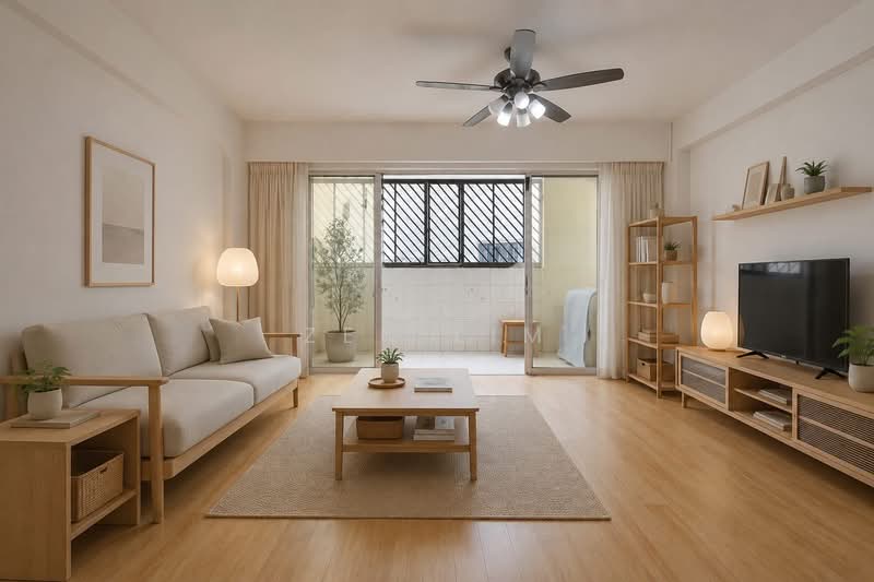 705 Hougang Avenue 2, 705 Hougang Avenue 2, 3 Bedrooms, 1,593 sqft, HDB Flat For Sale, by Zen Lim, 500191316 - Living Room - PropertyGuru.com.sg