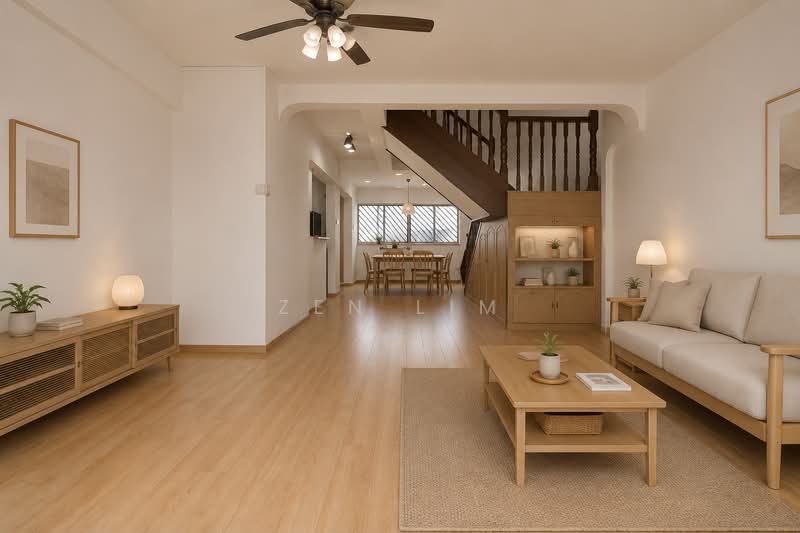 705 Hougang Avenue 2, 705 Hougang Avenue 2, 3 Bedrooms, 1,593 sqft, HDB Flat For Sale, by Zen Lim, 500191316 - Living Room - PropertyGuru.com.sg