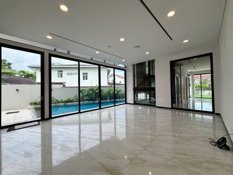 Brand New 3-Storey Detached Home with Huge Pool, , 6 Bedrooms, 10,500 sqft, Detached House For Rent, by Rachel Goh, 500191375 - Living Room - PropertyGuru.com.sg