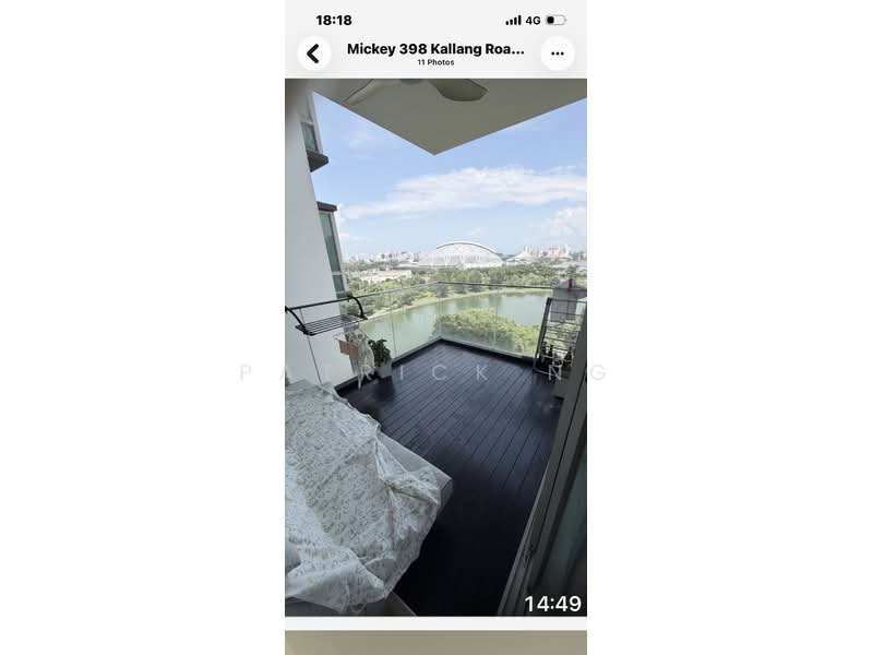 The Riverine By The Park, 398 Kallang Road, 3 Bedrooms, 1,206 sqft, Apartment For Rent, by Patrick Ng, 500191515 - Balcony - PropertyGuru.com.sg
