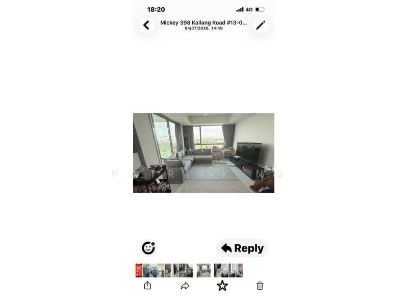 The Riverine By The Park, 398 Kallang Road, 3 Bedrooms, 1,206 sqft, Apartment For Rent, by Patrick Ng, 500191515 - Living Room - PropertyGuru.com.sg