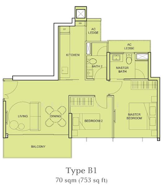 The Tembusu, 107 Tampines Road, 2 Bedrooms, 753 sqft, Condominium For Rent, by Kelly Kee, 500191690 - PropertyGuru.com.sg
